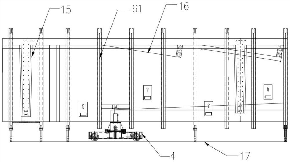 Self-propelled integral hydraulic template equipment for prefabricating T-shaped beam