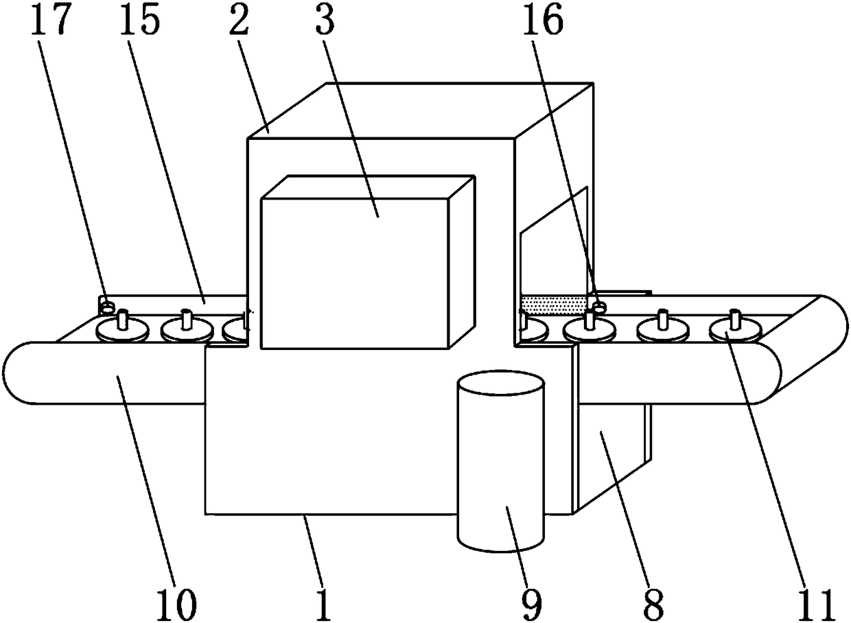 Device for cleaning mechanical part finished products