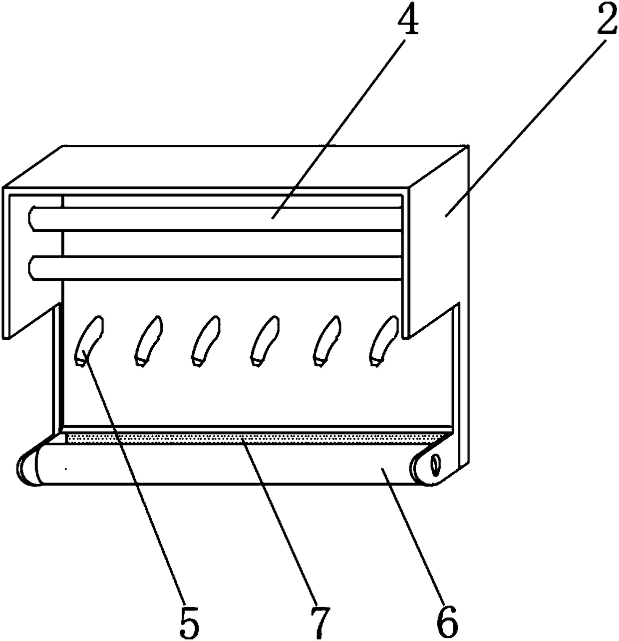 Device for cleaning mechanical part finished products