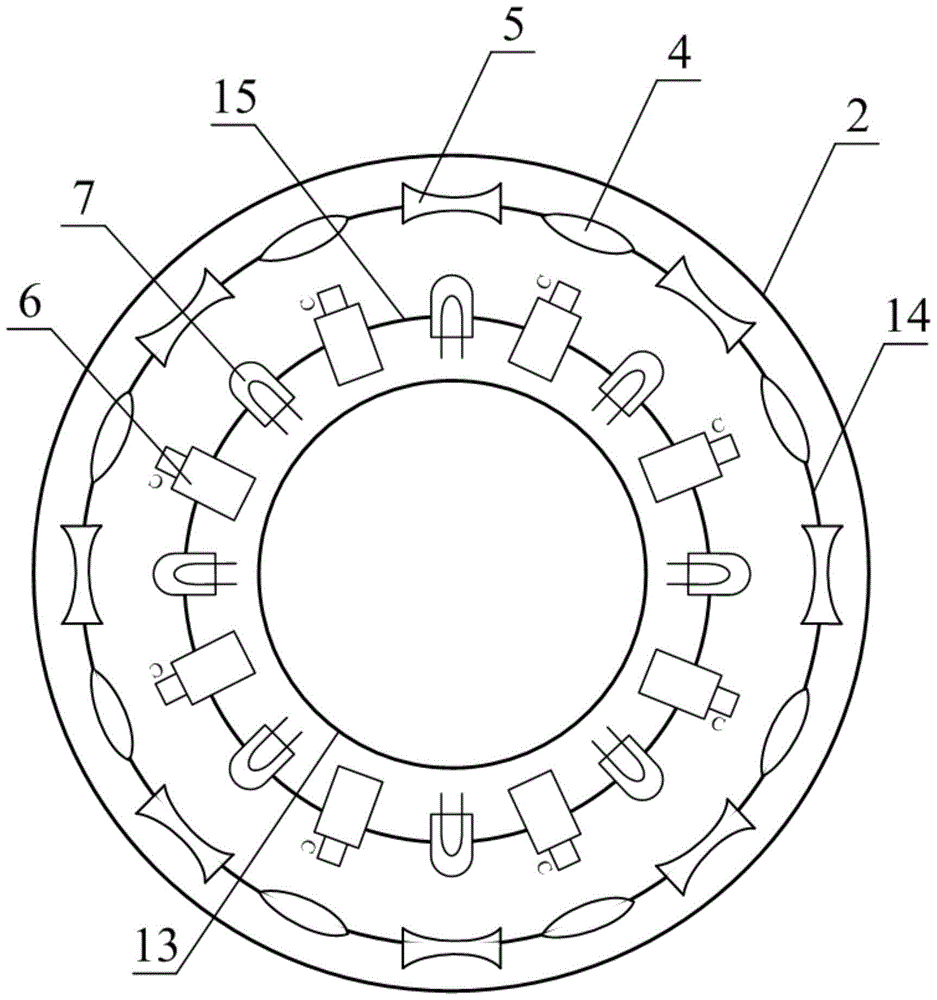 A wireless measurement device and method for the concentration of non-spherical particles in a three-dimensional dense gas-solid system