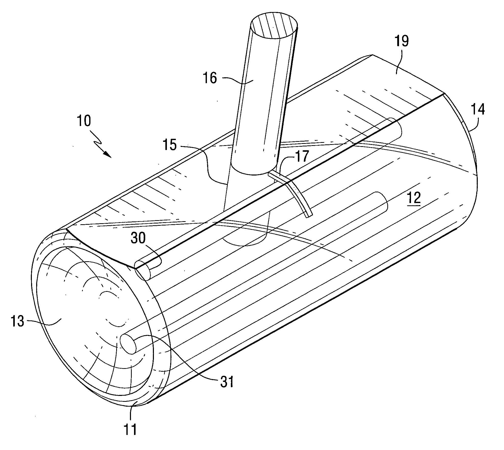 Golf putter head and club and method of putting