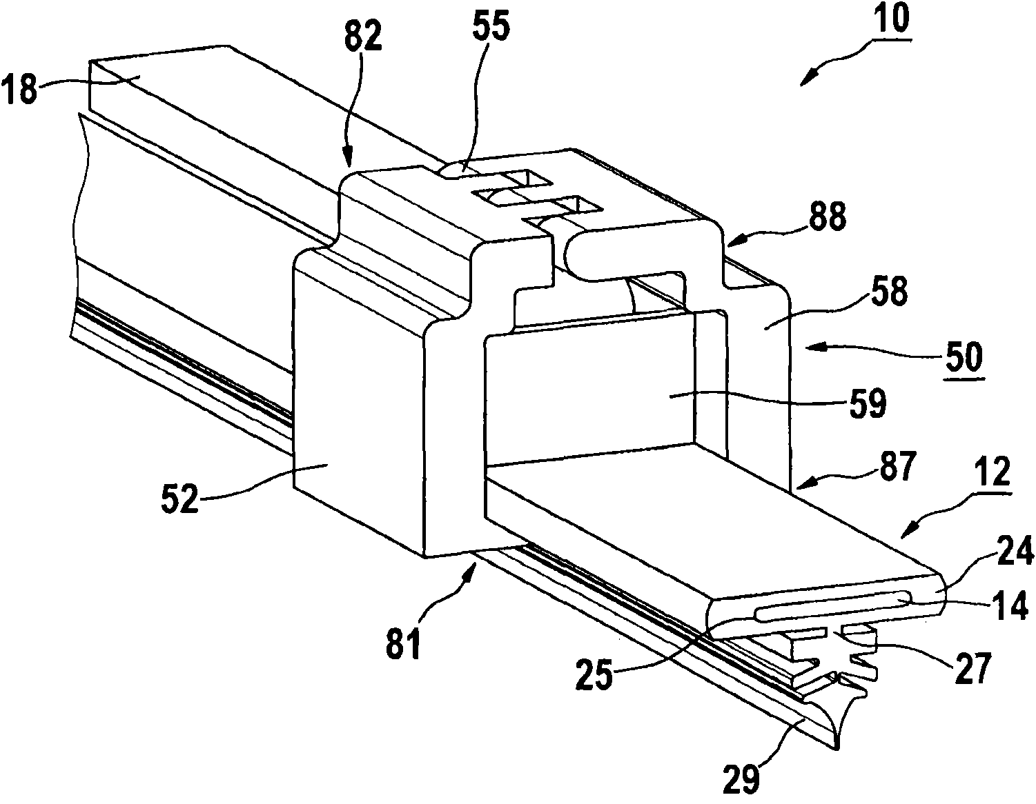 Wiper blade provided with transferring unit used for fixing on wiper arm