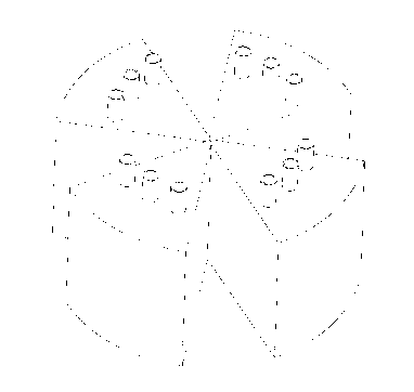 Fan-shaped spray head structure for vapor phase epitaxy of material