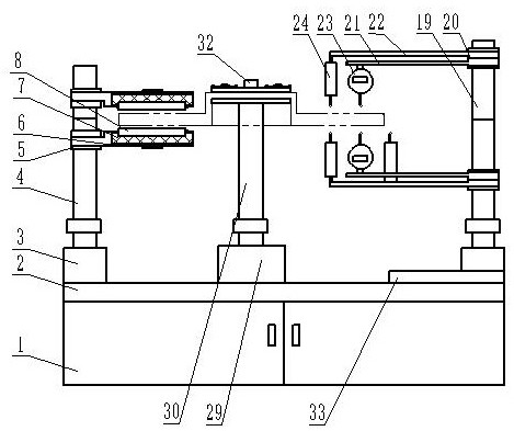 An automatic detection device for a brake disc