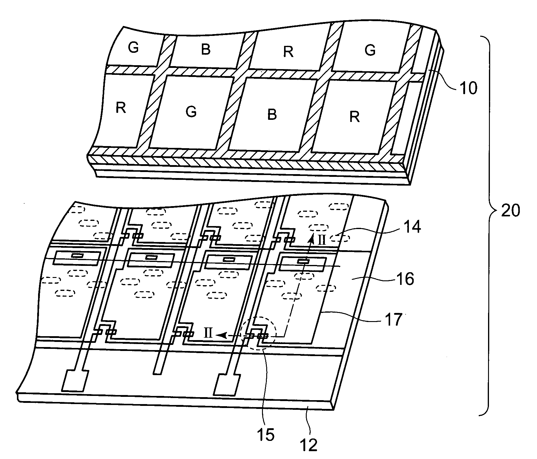 Color filter substrate, color liquid crystal display device using the same, and method for repairing the same