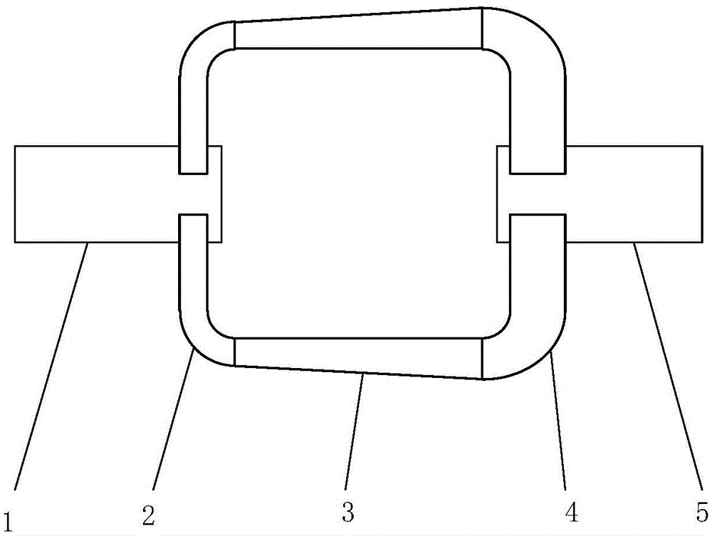 Compact circular waveguide TM01-TE01 mode converter