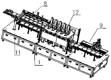 Flat pressing shaping device for new energy automobile battery