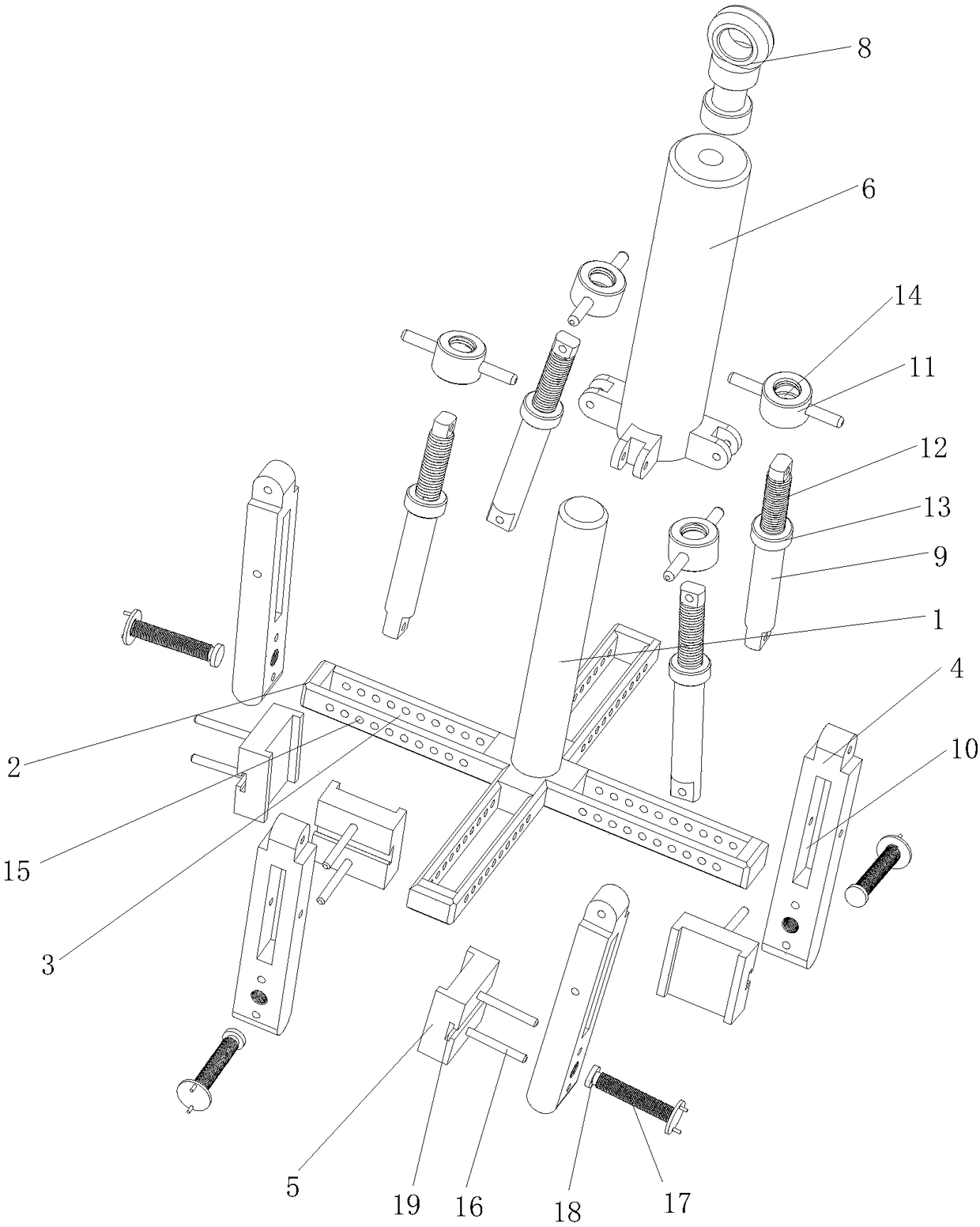 Self-clamping lifting mechanism