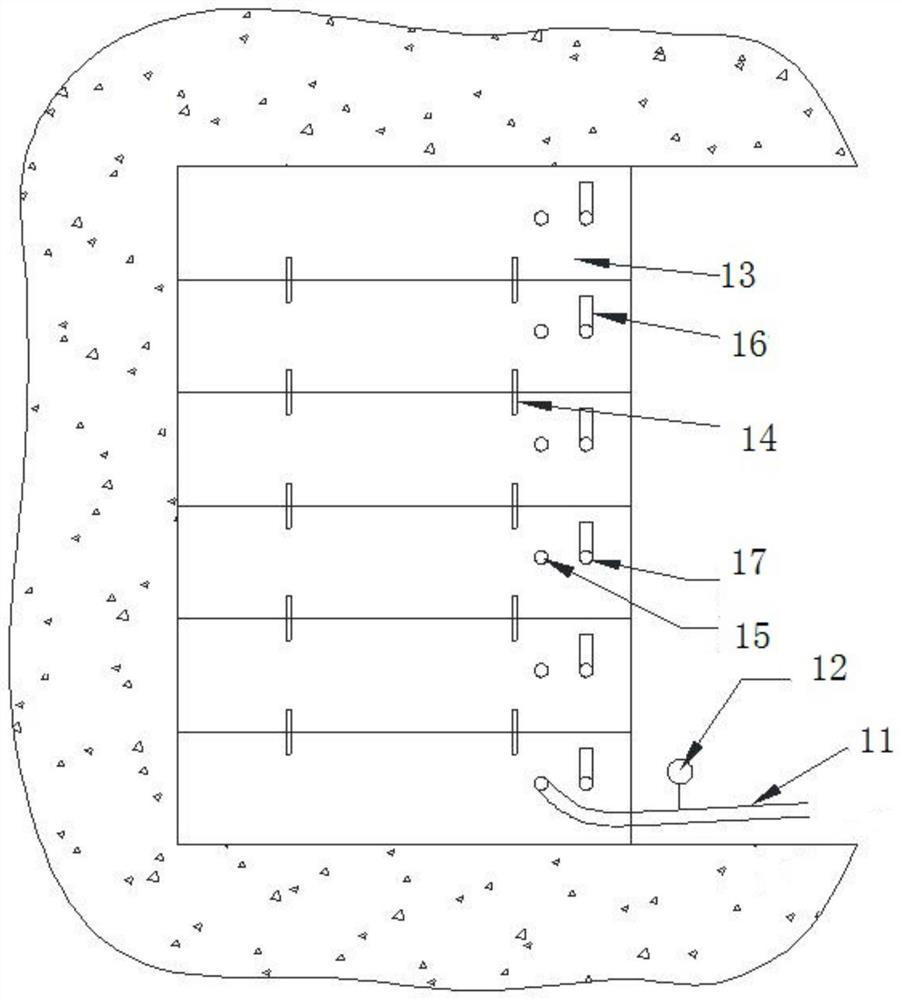 System for synergistically controlling corner gas by blocking gas wall and magnetized active agent and method