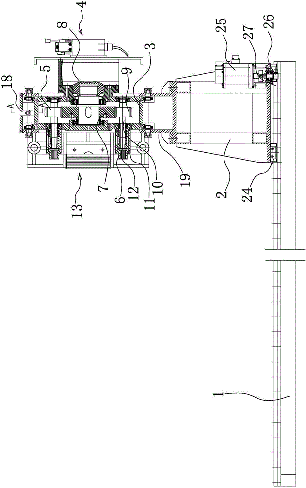 Machine for dismounting small nuts of fixed end plate by pipe mold