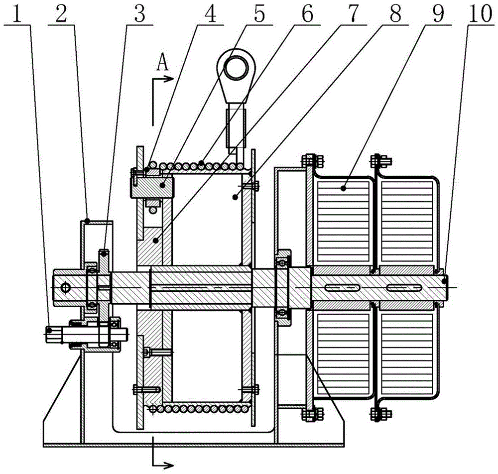 Torque steel wire rope coiling block preventing joint of steel wire rope from being rubbed off