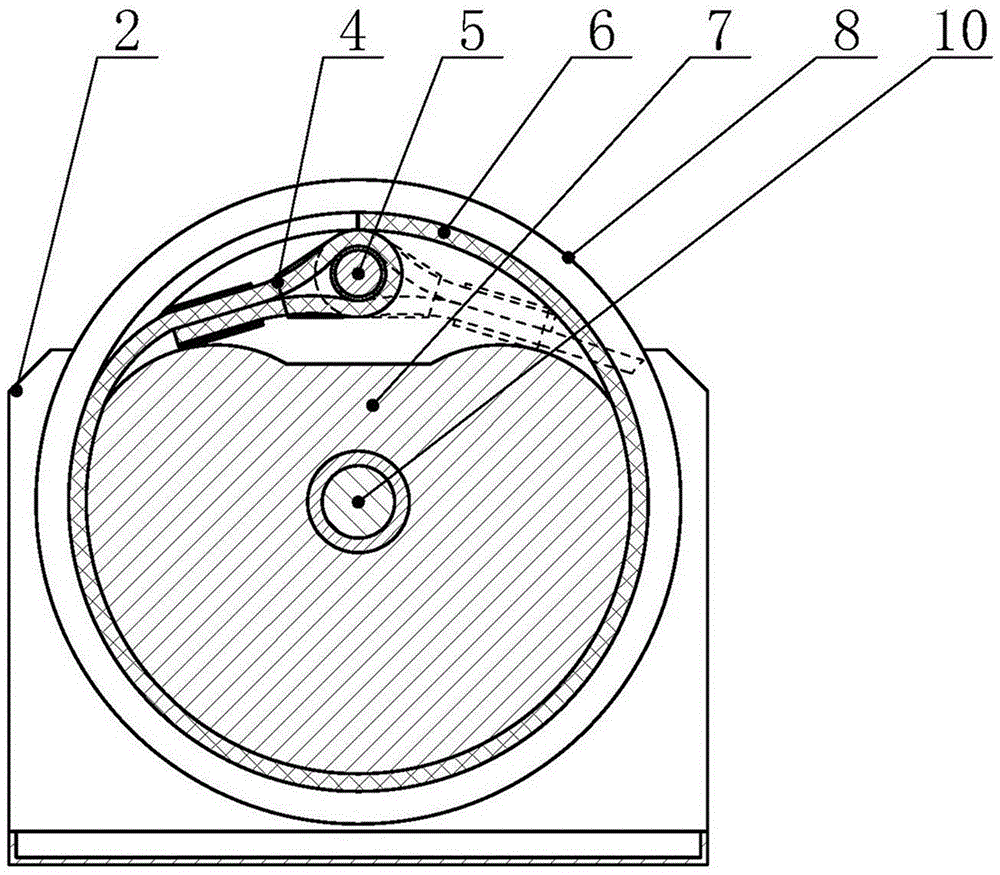 Torque steel wire rope coiling block preventing joint of steel wire rope from being rubbed off