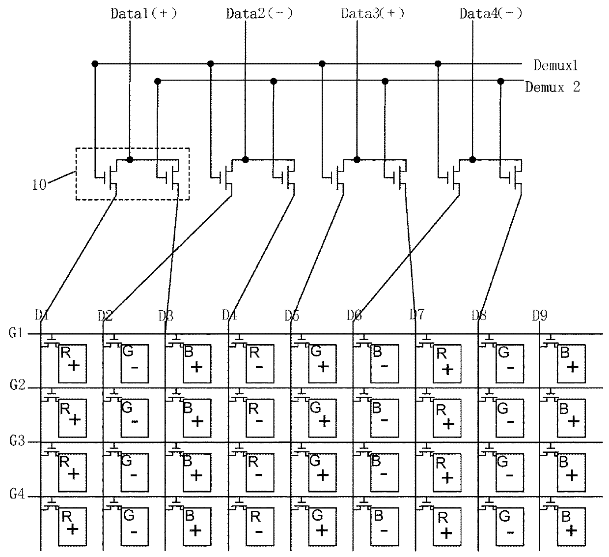 High resolution demultiplexer driver circuit