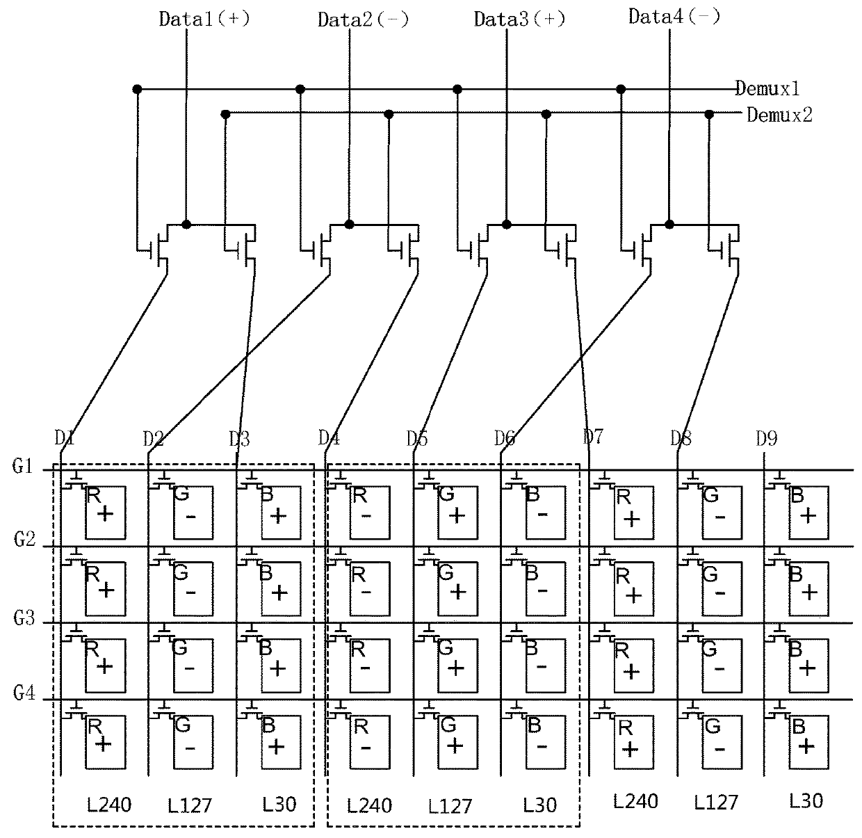 High resolution demultiplexer driver circuit