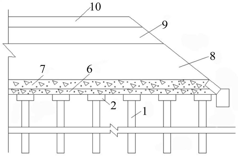 CFG pile precast pile cap reserved hole grouting construction method