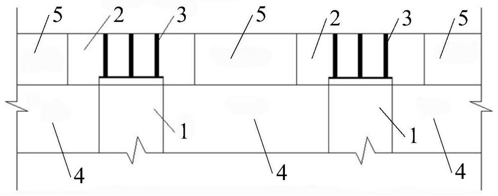 CFG pile precast pile cap reserved hole grouting construction method