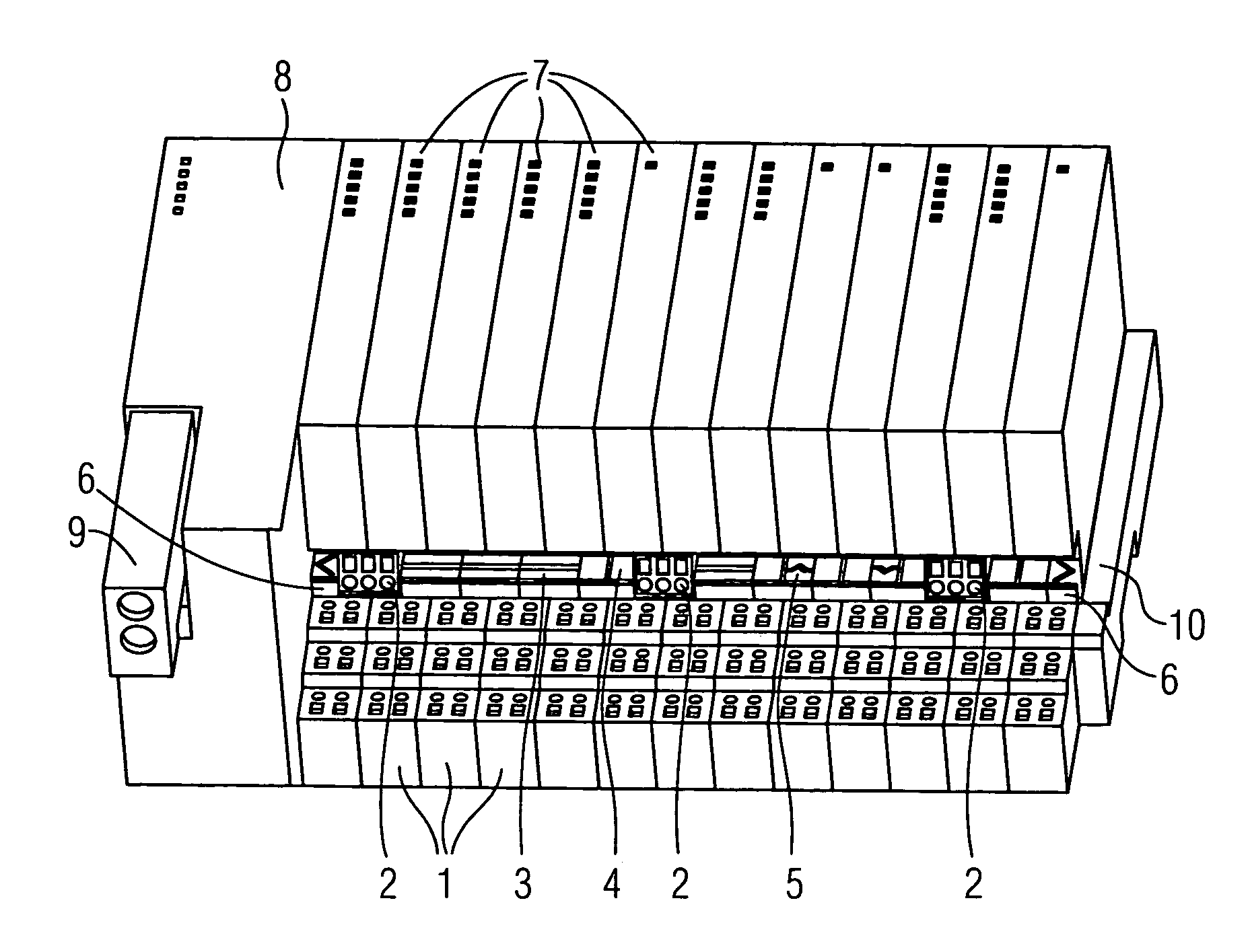 Modular control system with terminal and function modules