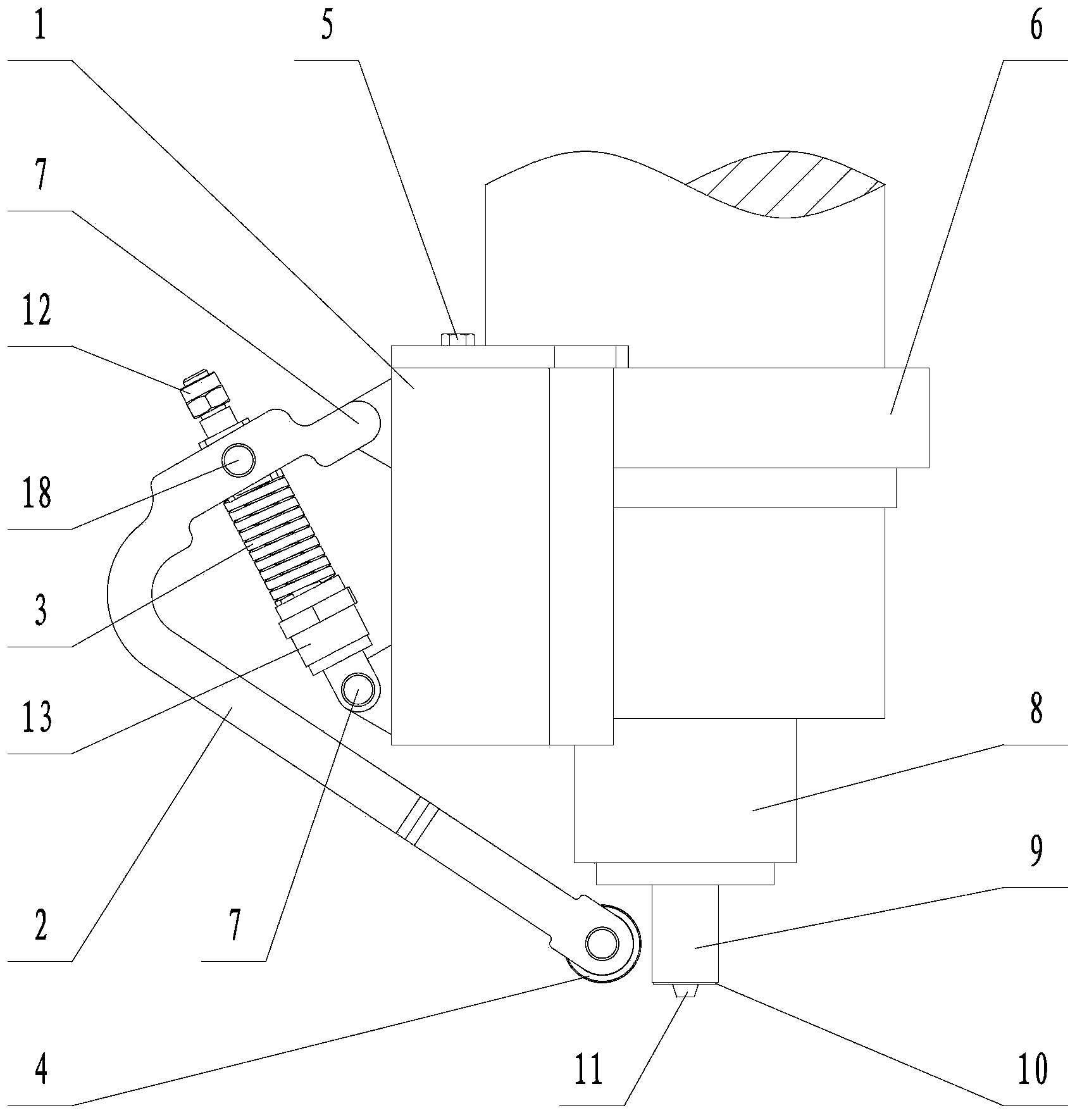 Welding with trailing extrusion device for friction stir welding and welding with trailing extrusion method thereof