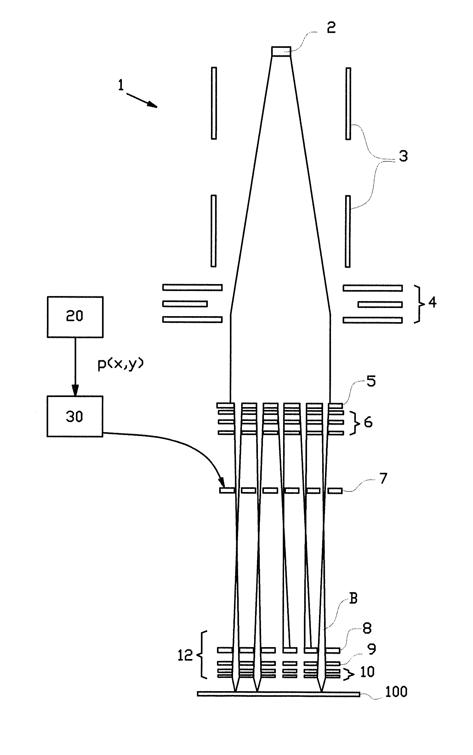 Proximity effect correction in a charged particle lithography system