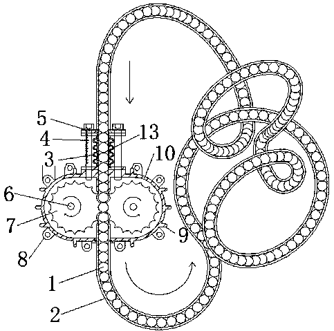 Ball push transmission device