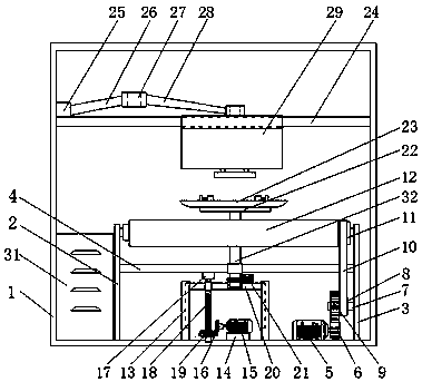 A quenching device for processing cement production equipment