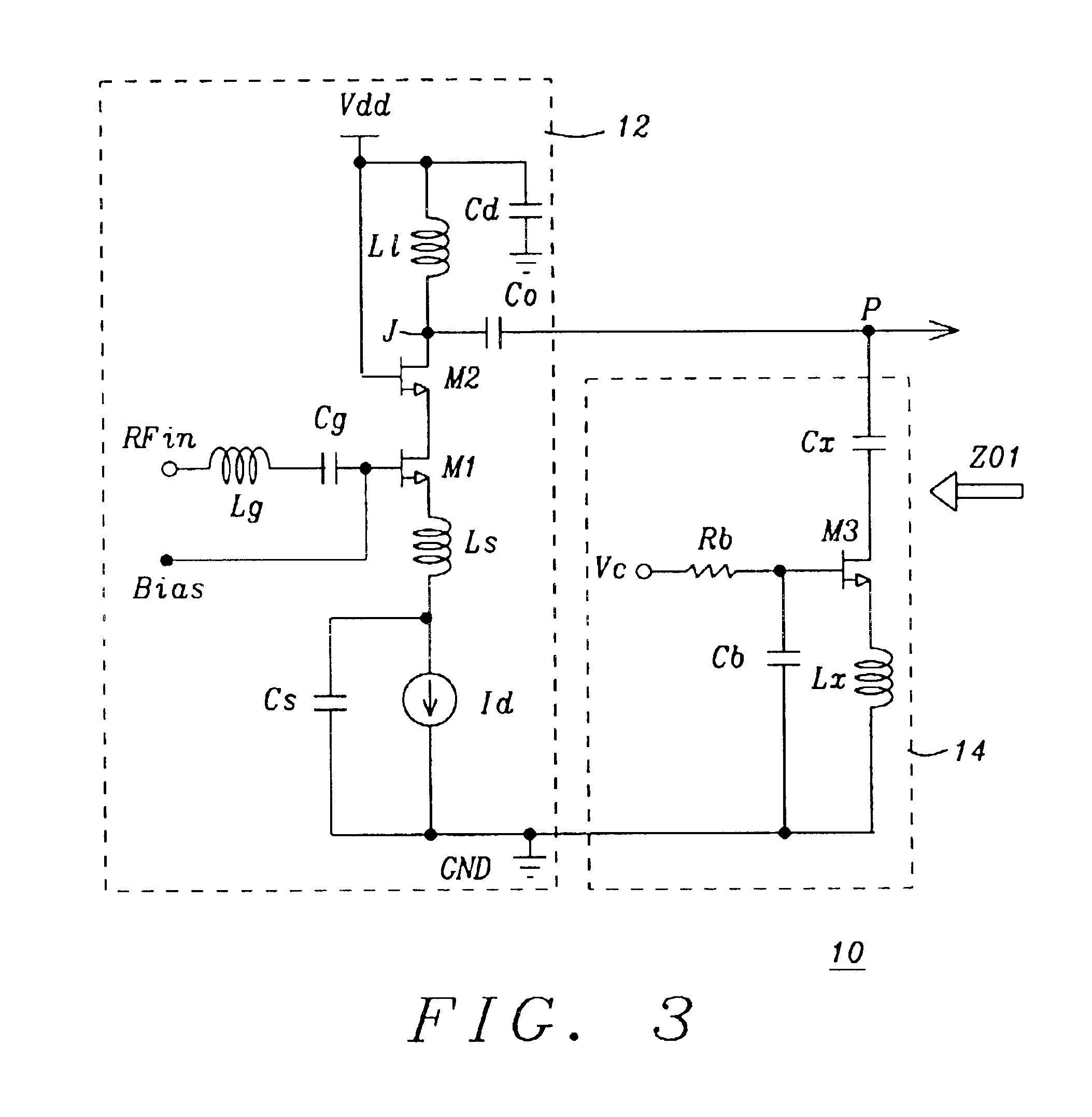 Variable gain low noise amplifier