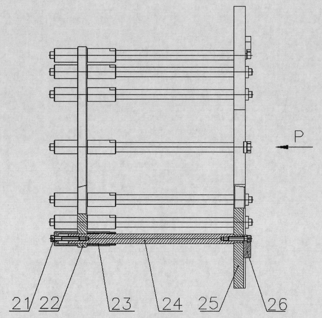 Test system of gas vane carried engine hot commissioning