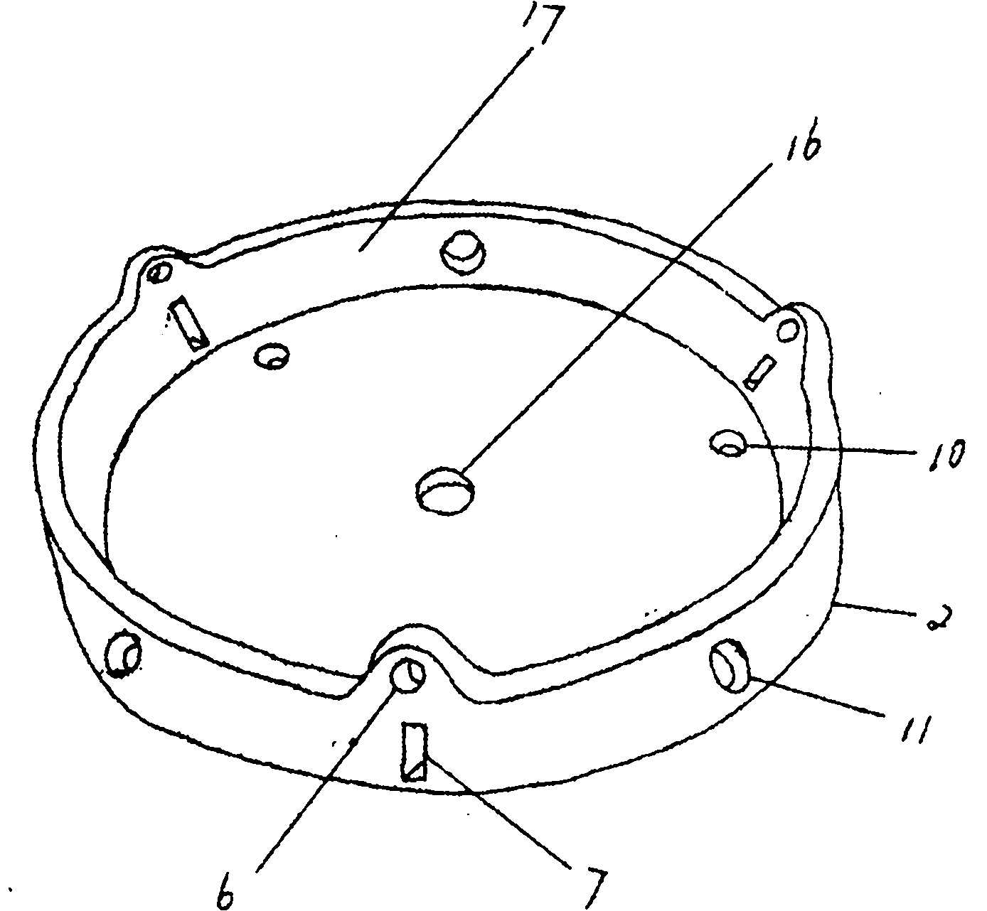 Cellular pneumatic driving wheel power machine