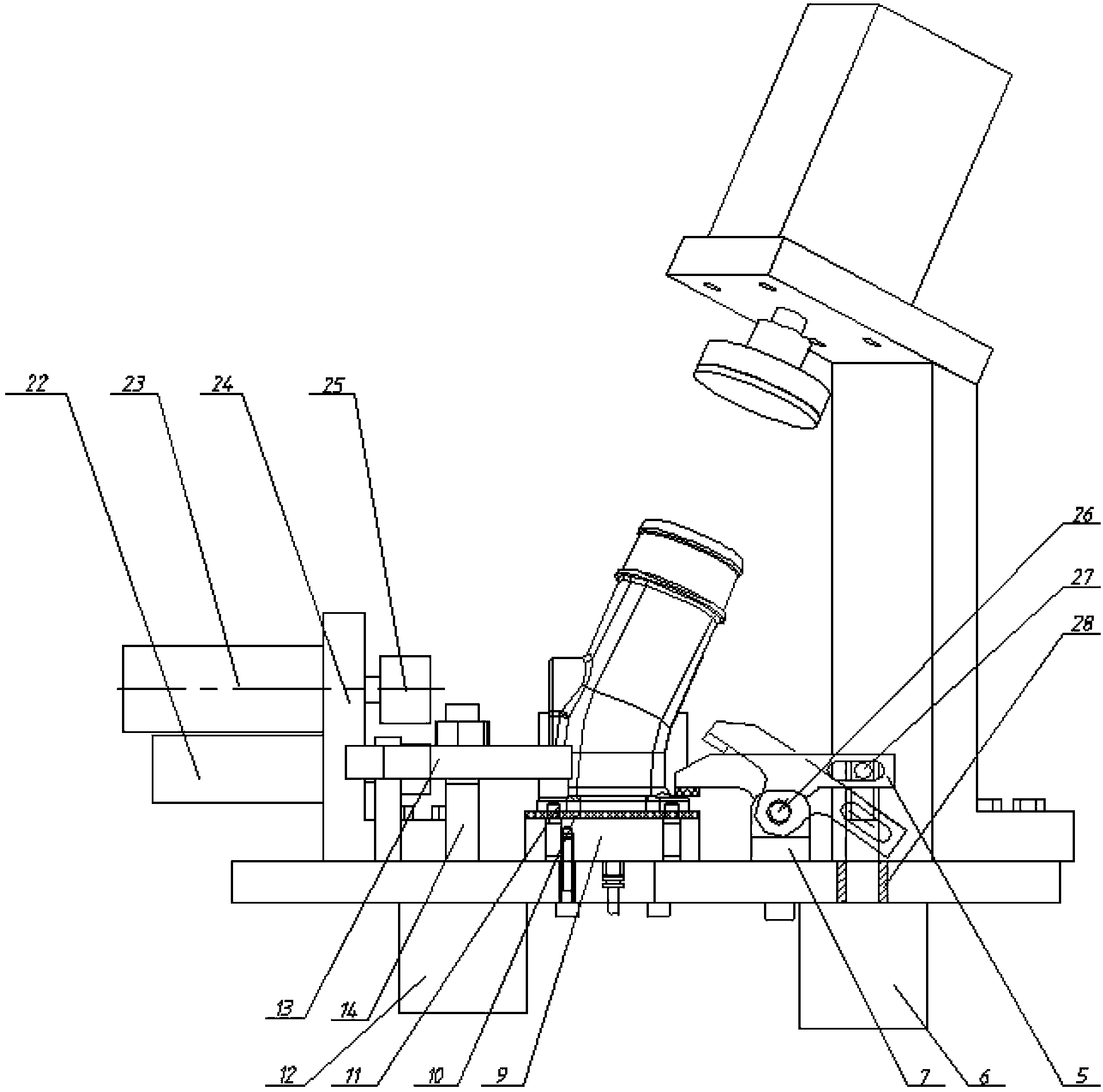 Pneumatic air-tight test device for water inlet pipe