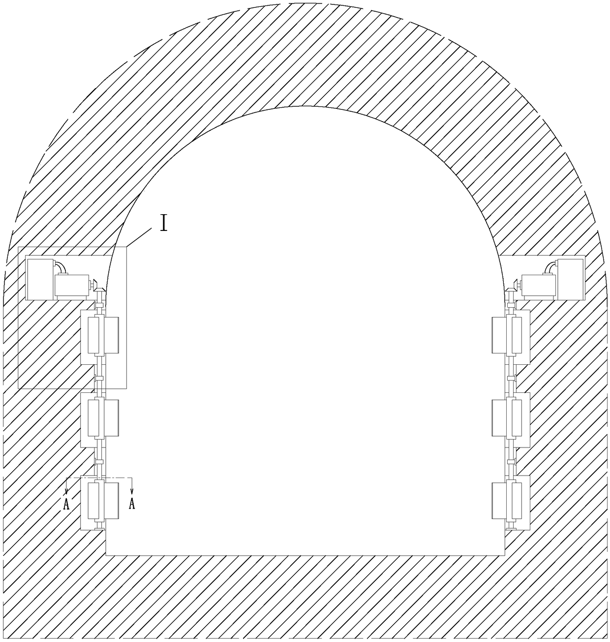 Metro tunnel wind power generation device