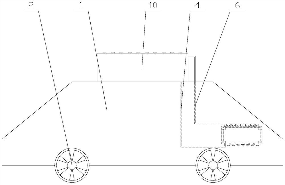 A new energy vehicle with cooling function