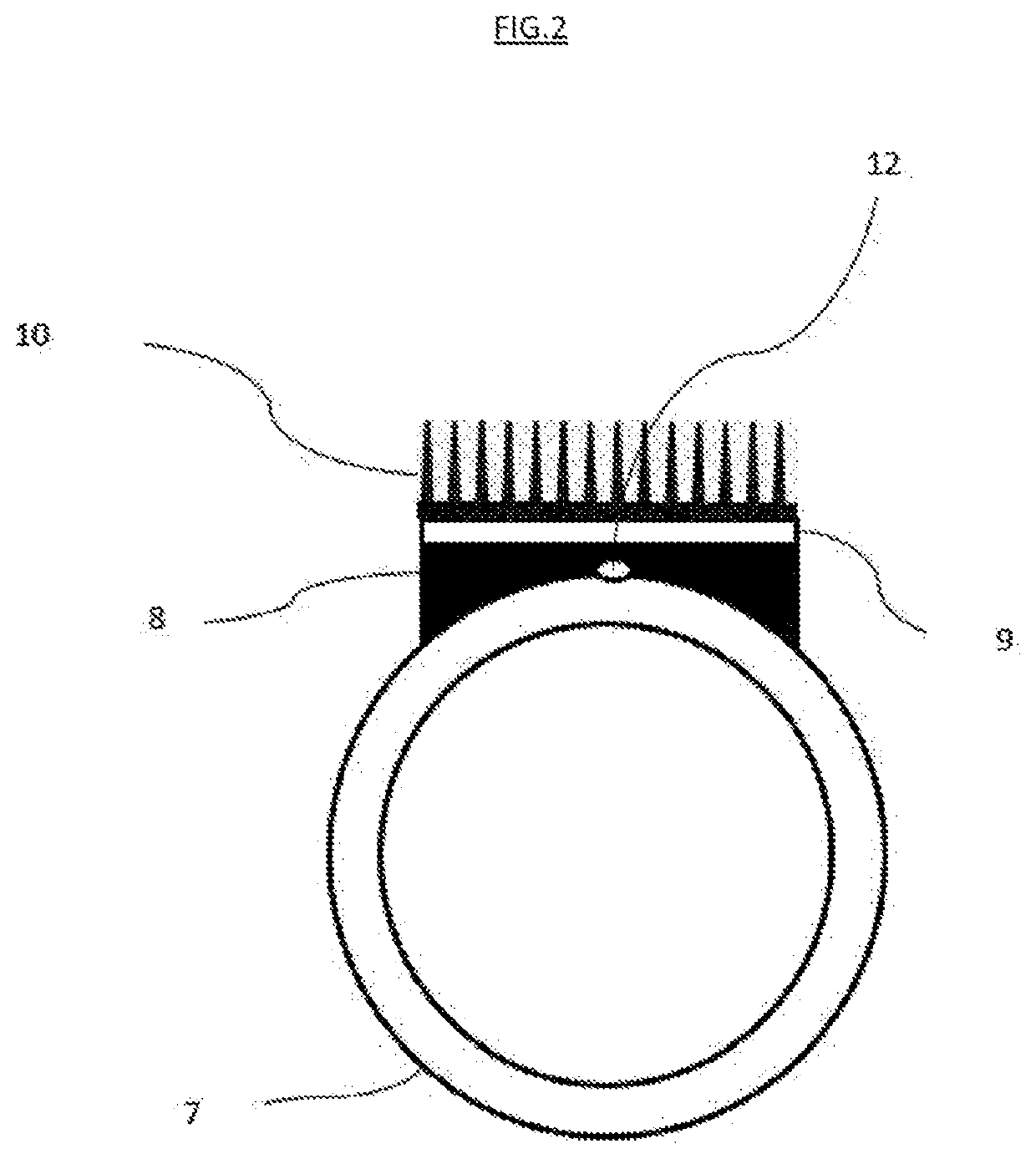 Device for measuring the firing rate of shots fired by a barrel of a weapon