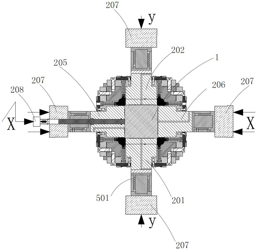 Rock seepage characteristic testing device and method under coupling of thermal shock and dynamic shock