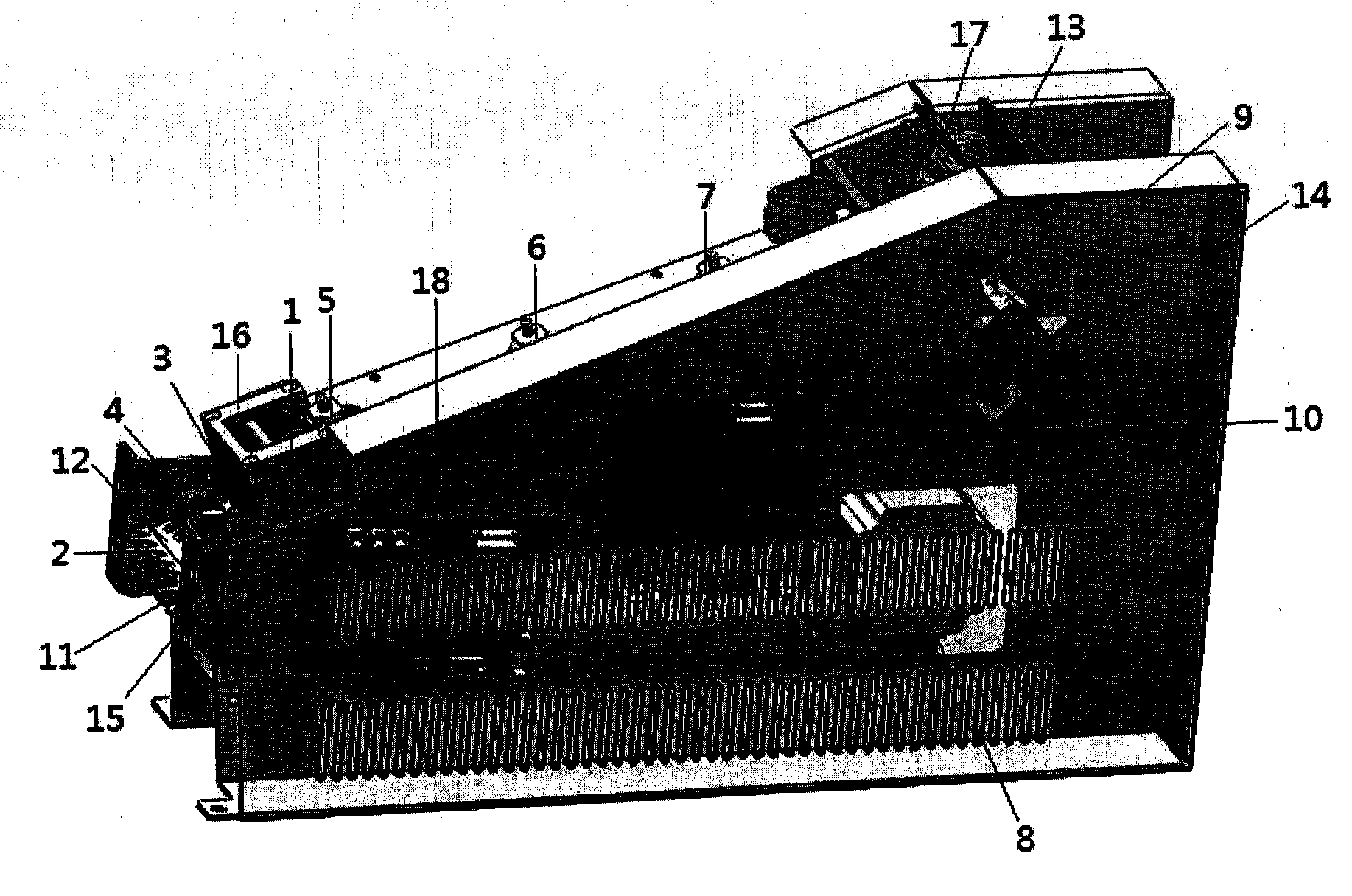 Fast multi-direction ticket checking module