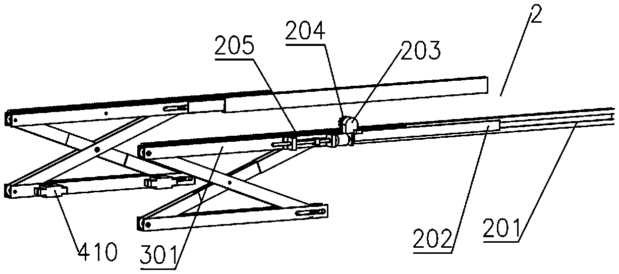 Full-automatic barrier-free passing device capable of being used for bus