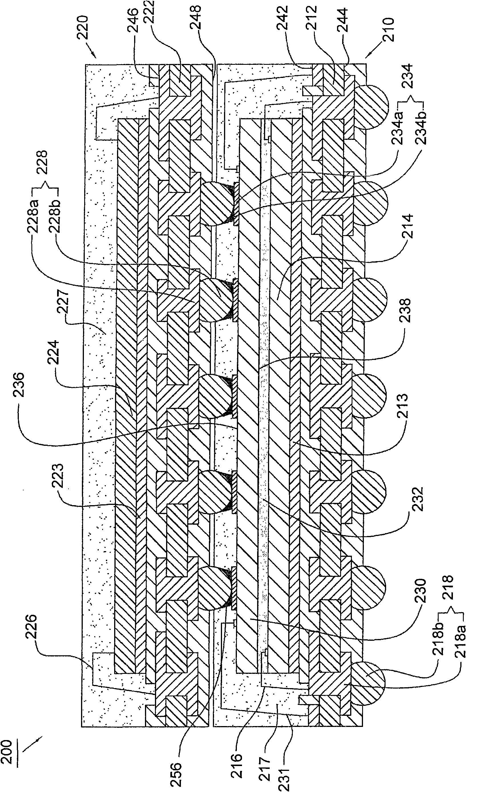 Stacked multi-encapsulation structure device, semiconductor encapsulation structure and manufacturing method thereof