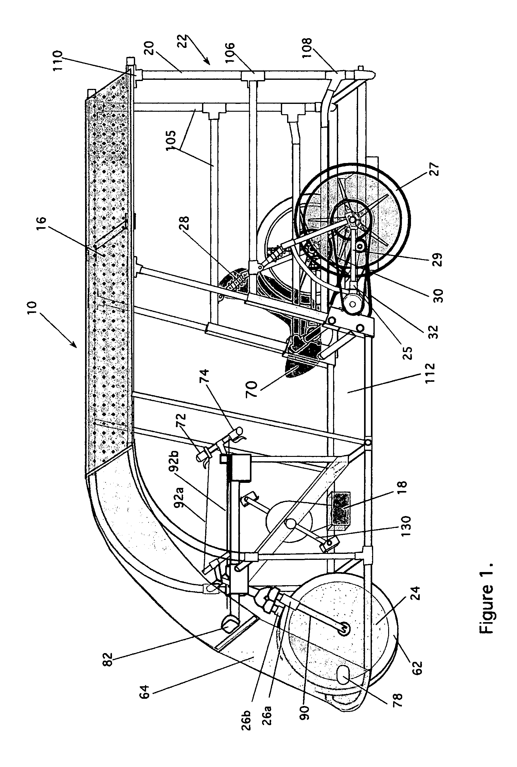 Combination pedal/motor driven tricycle