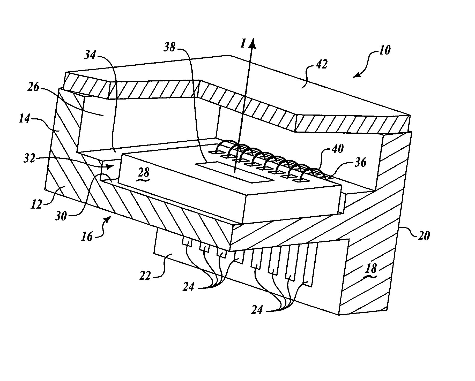 Miniature package for translation of sensor sense axis