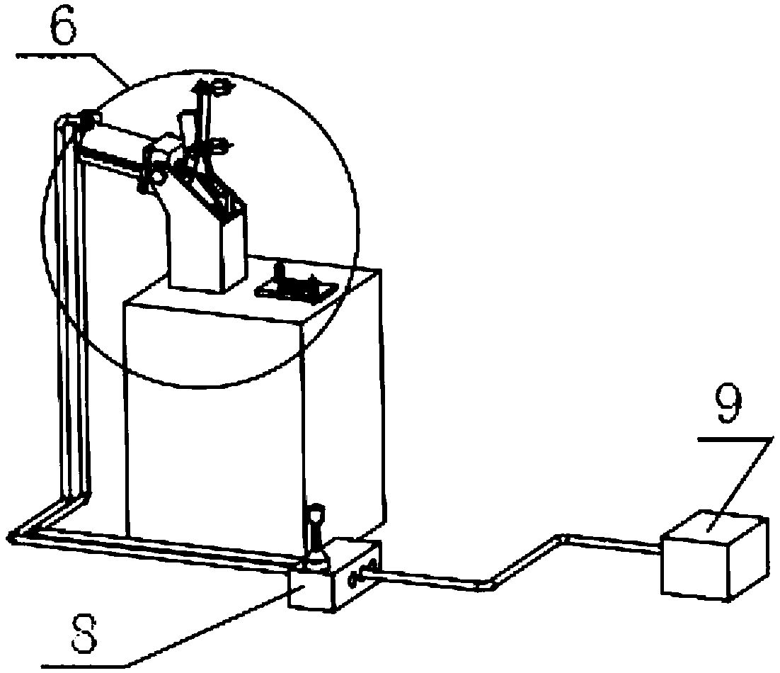 Throttle valve flow test device and test method thereof