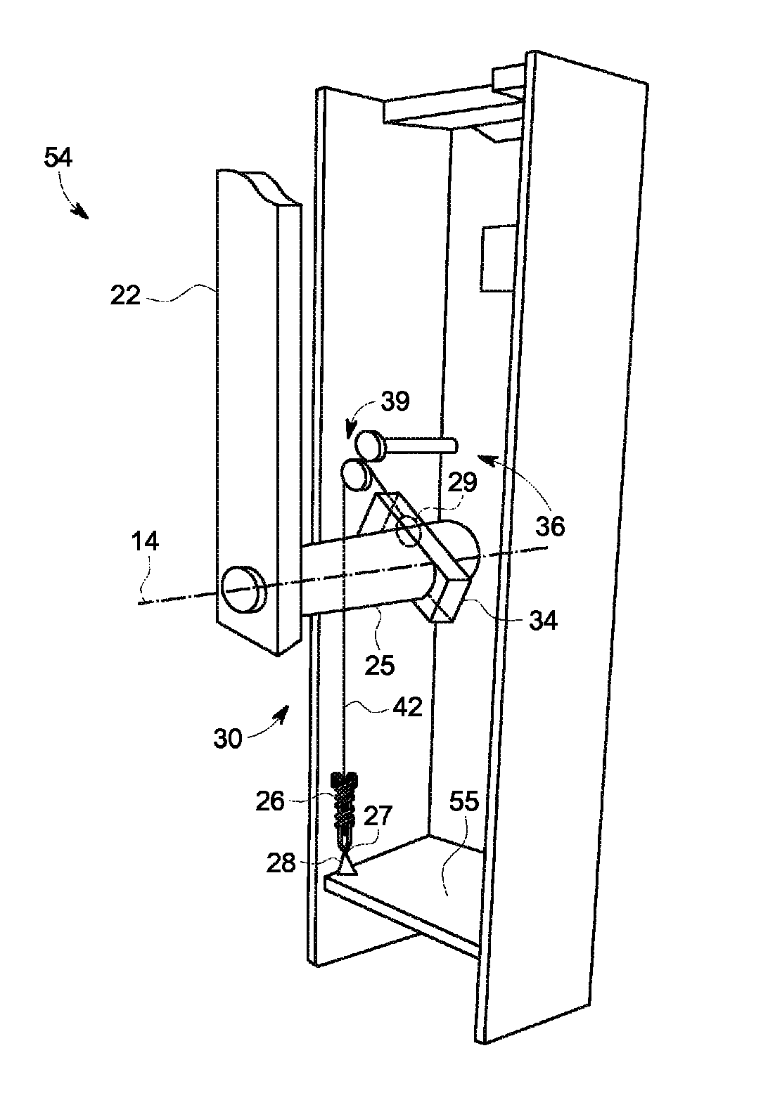 Apparatus for counterbalancing a rotating arm in an imaging system