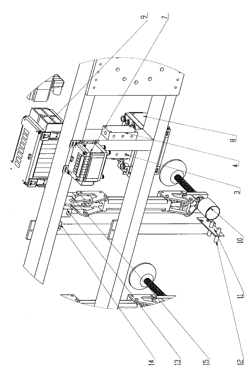 Suction cup combination frame for glass palletizing at cold end of float glass production line