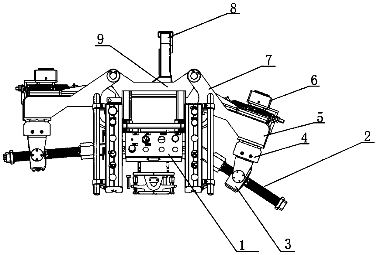 Jacking equipment for rear suspension assembly