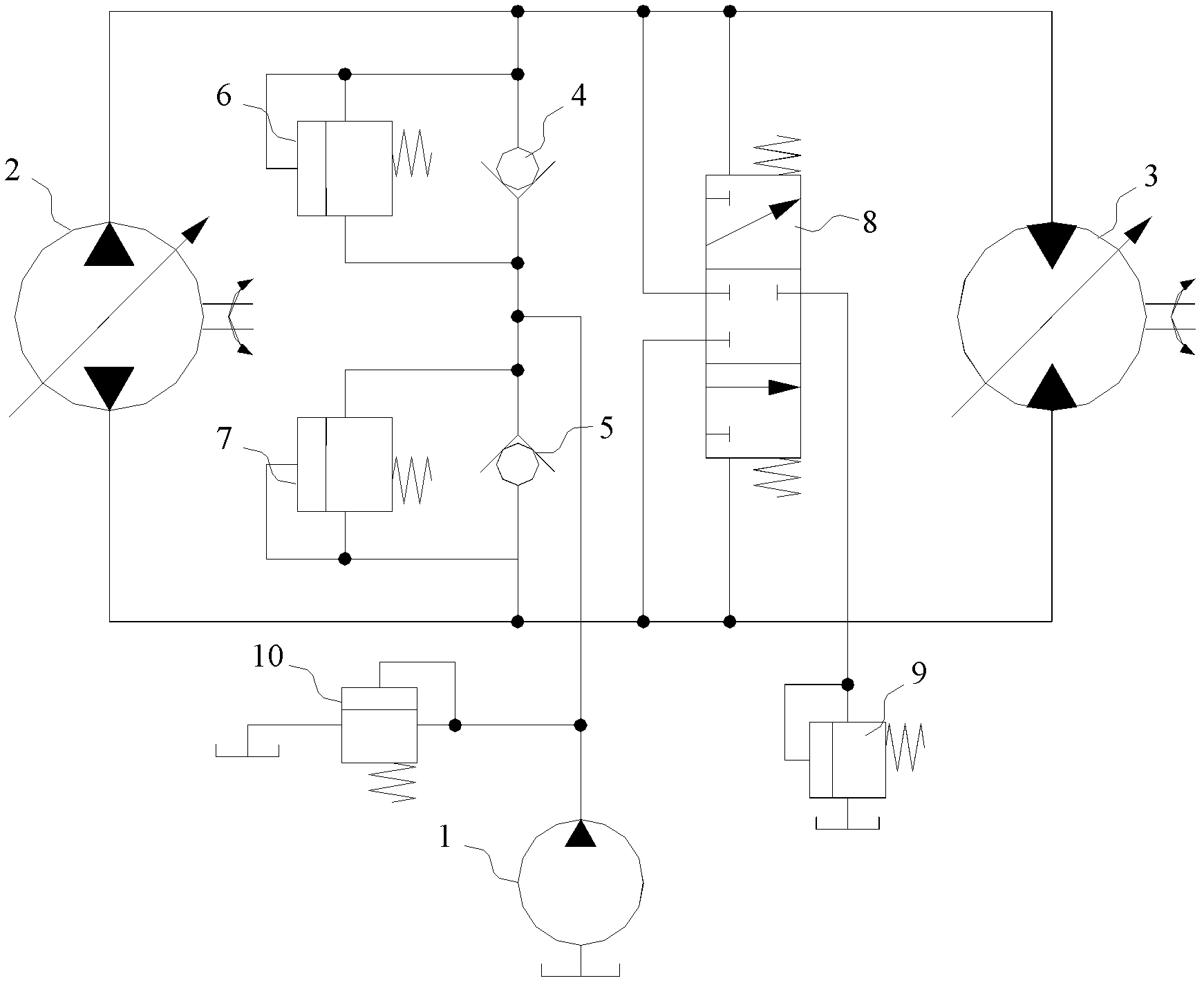 Walking hydraulic control system and self-walking type engineering machinery utilizing same