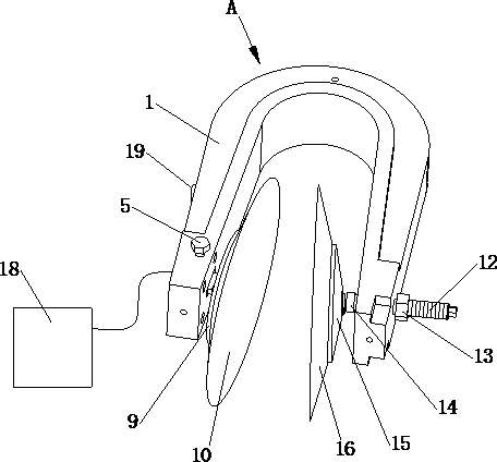 Vibration testing device and vibration simulation method for aircraft airfoil structure