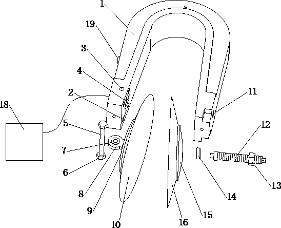 Vibration testing device and vibration simulation method for aircraft airfoil structure