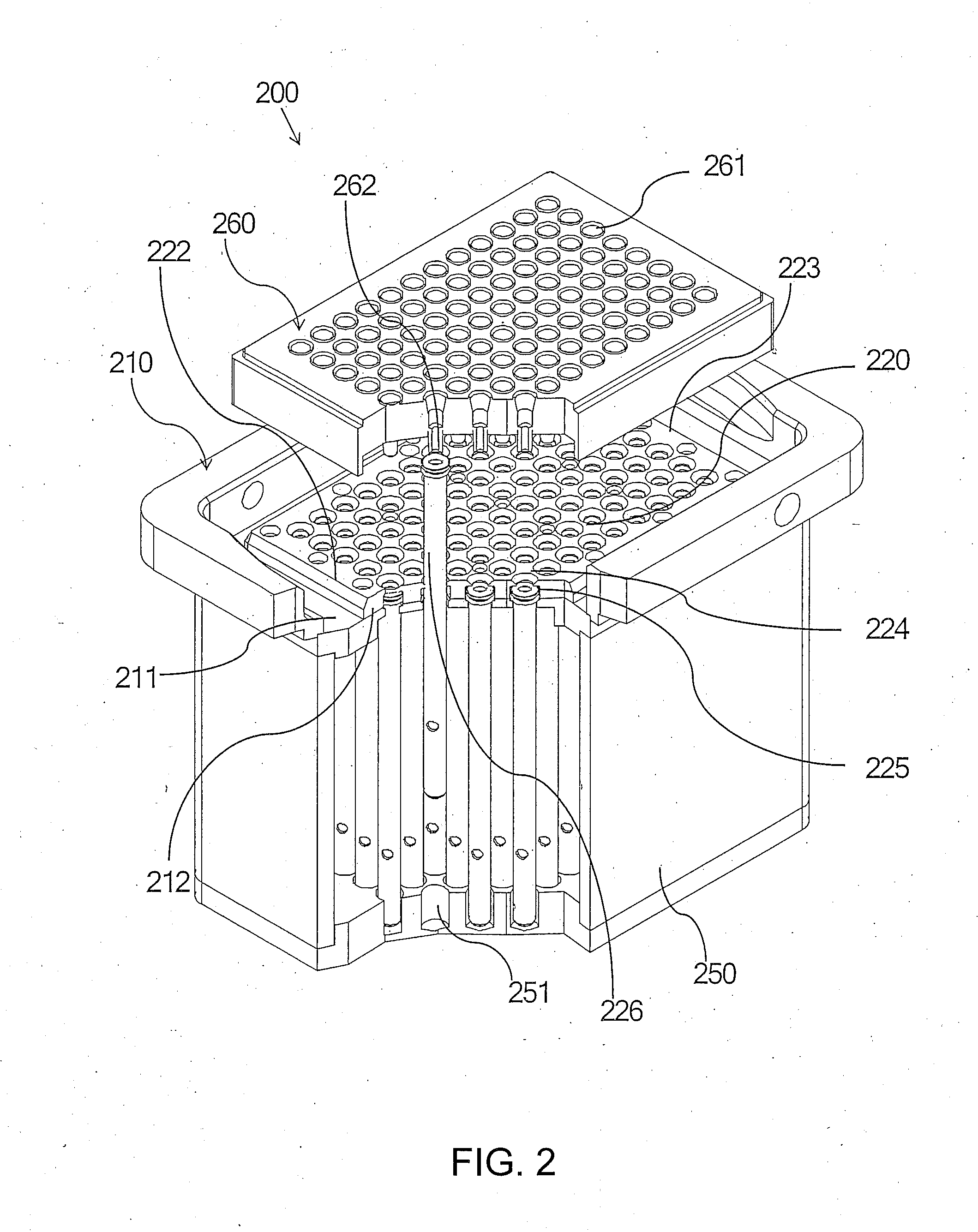 Multi-well manifold assembly system for oligonucleotide synthesis