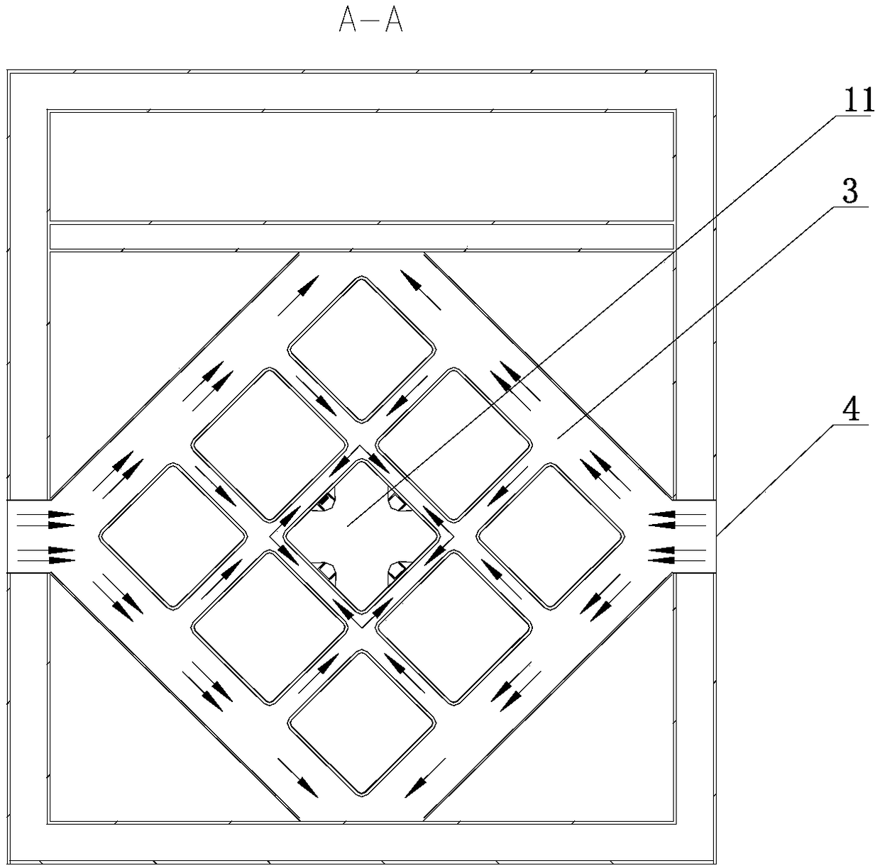 Internal and external cooling combined launch platform