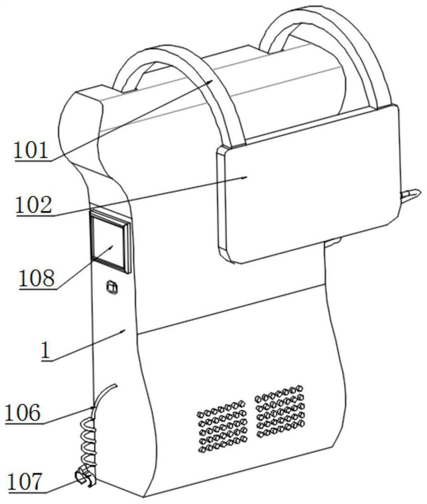 Cardiopulmonary exercise device used for old people, based on intelligent old care and having monitoring function