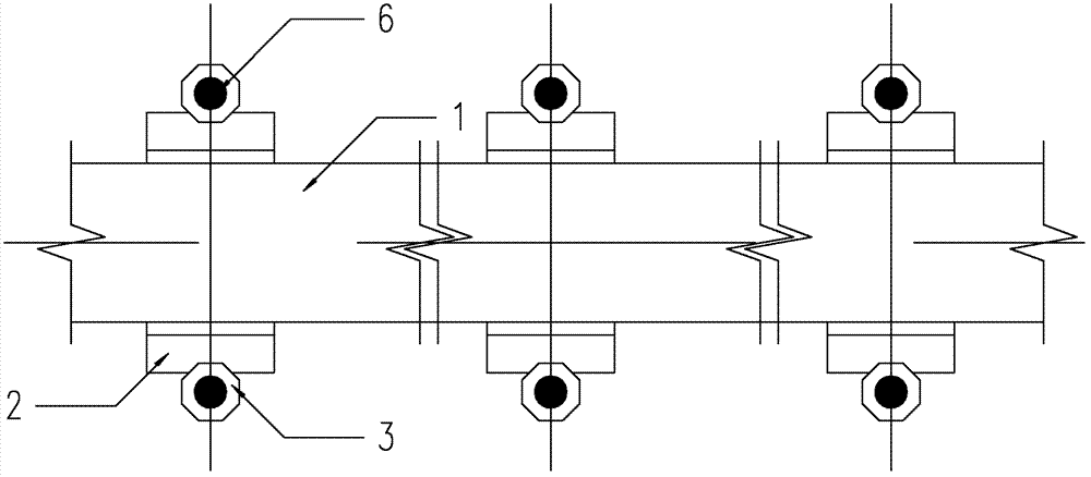 Fixed height-adjustable steel rail support capable of controlling paving thickness of cast-in-situ concrete