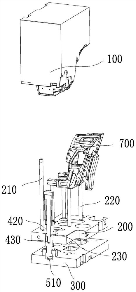 A kind of internal parting mold for automobile bumper